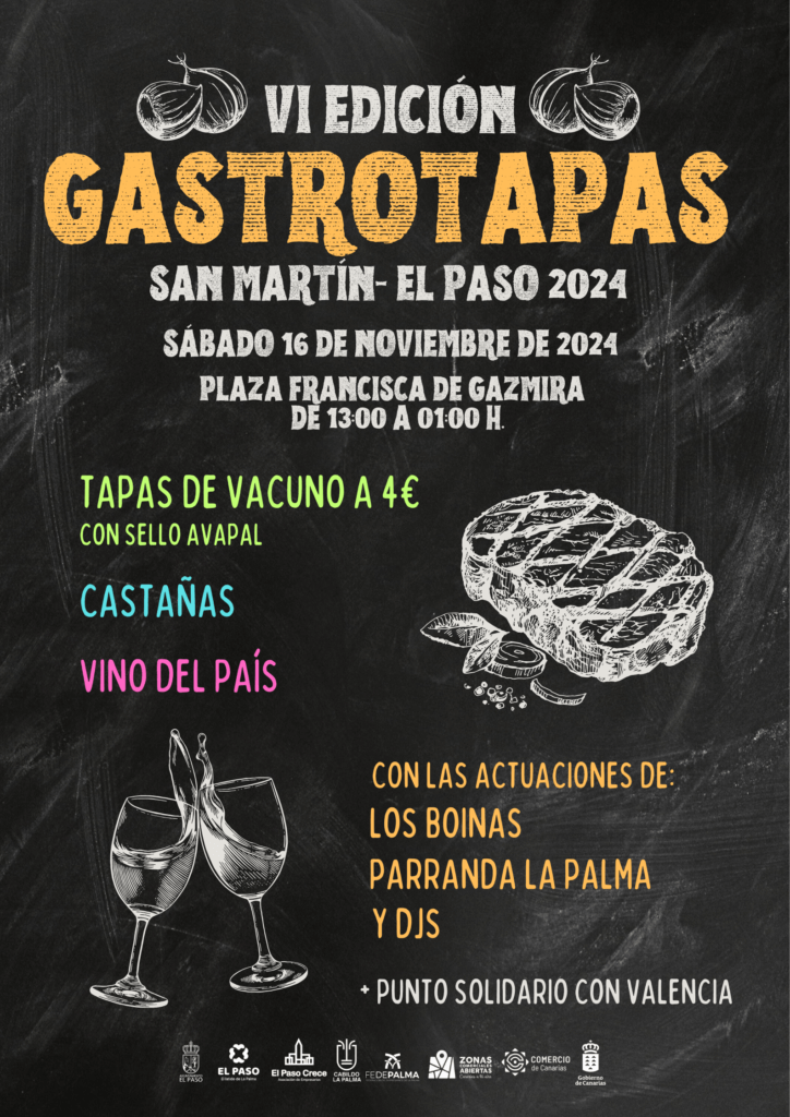 El Paso celebra el VI GastroTapas este sábado, ensalzando las costumbres locales de San Martín