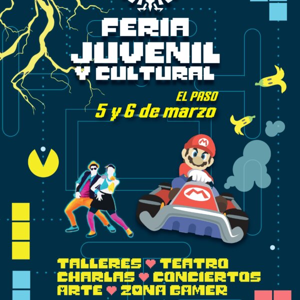 La XXI Feria Juvenil y Cultural de El Paso se celebra el 5 y 6 de marzo con talento joven, mundo gamer y periodismo internacional