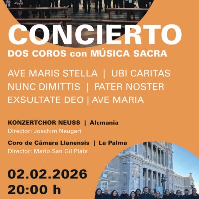 El Paso ofrece hoy lunes el concierto ‘Dos Coros con Música Sacra’ en la Iglesia de Nuestra Señora de Bonanza